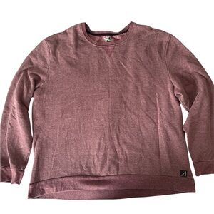 Red Crewneck Sweater Soft Cotton Blend